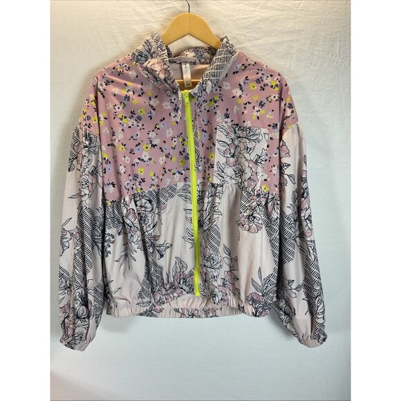 Anthropologie Pink and Blue Patterned Jacket - Picture 4 of 11